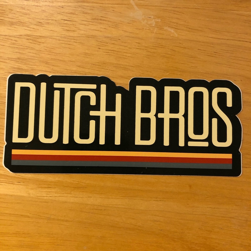 Dutch Bros Stripes Sticker